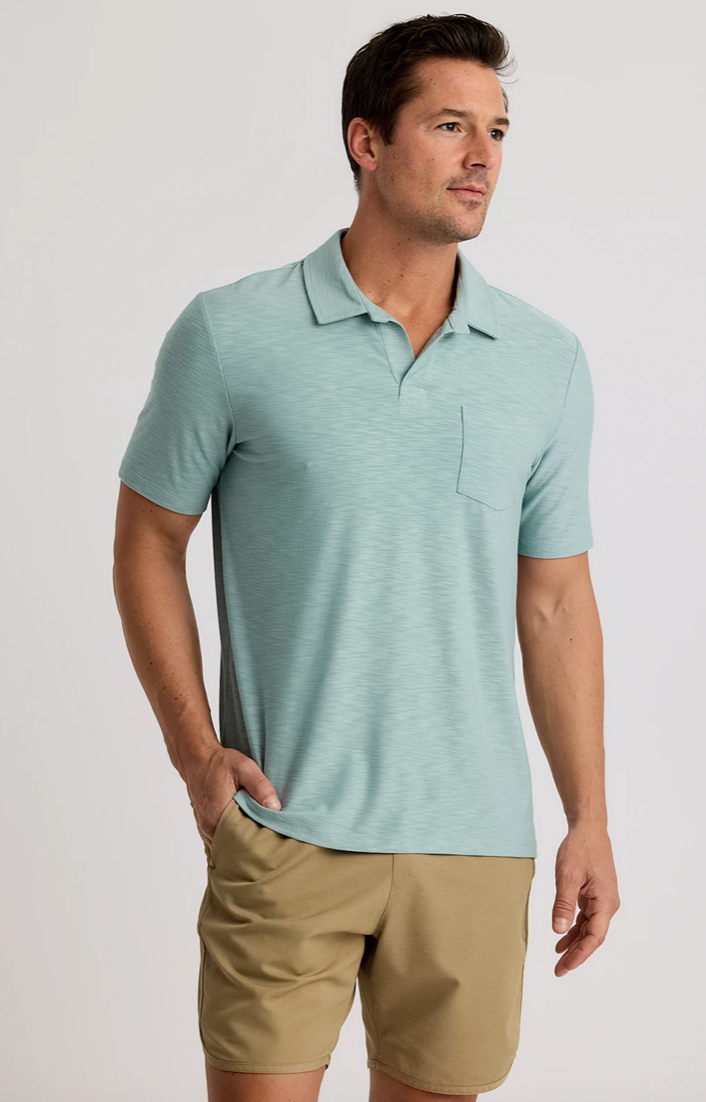 Free fly M&#39;s Bamboo Slub Polo II