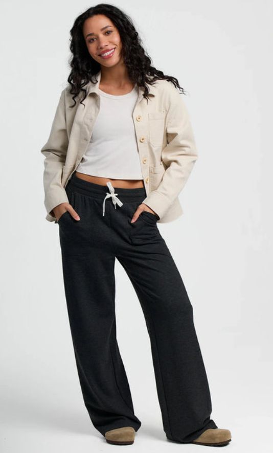 Free Fly W&#39;s Bamboo LW Fleece Wide Leg Pant