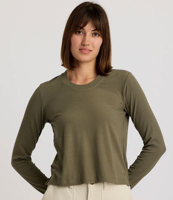 Free Fly W&#39;s Ribbed Bamboo Long Sleeve