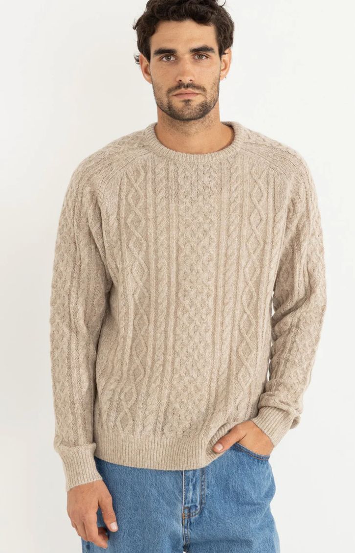 Rhythm M&#39;s Mohair Fishermans Knit Sweater