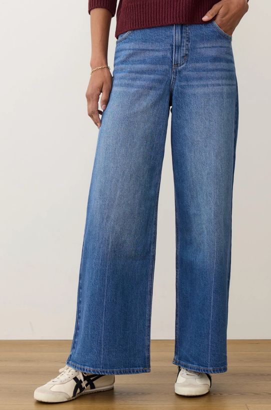 Marine Layer W&#39;s Charlie Denim Wide Leg Pant
