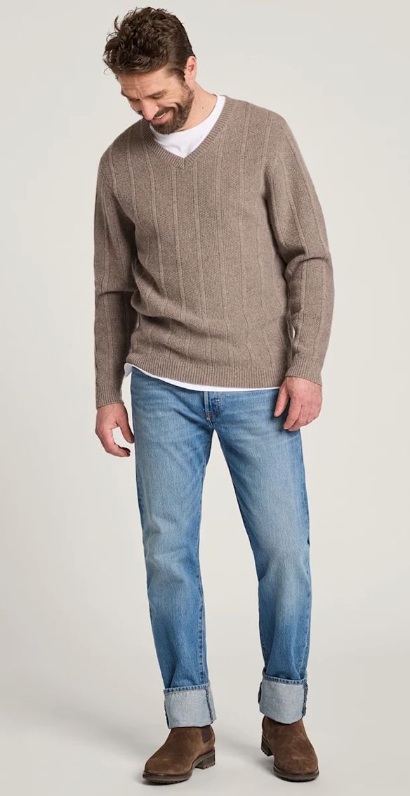 Pendleton M&#39;s Merino V Neck Sweater