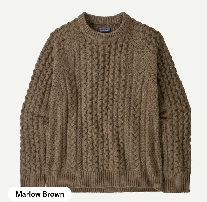 Patagonia M's Recycled Wool Cable Knit Crew Sweate Patagonia M's Recycled Wool Cable Knit Crew Sweate