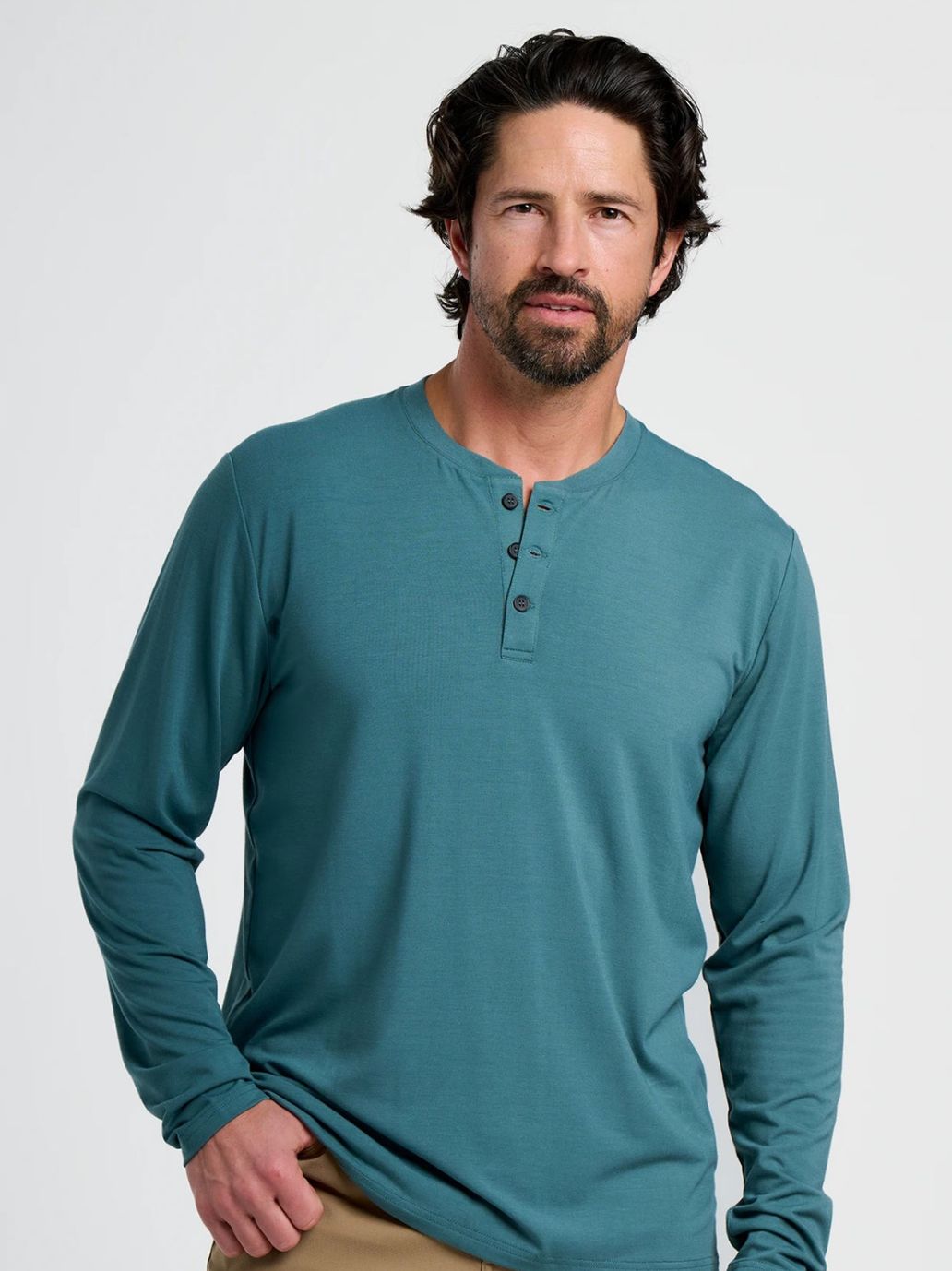 Free Fly M&#39;s Bamboo Flex LS Henley