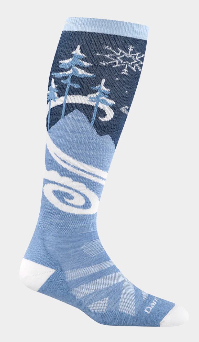 Darn Tough W&#39;s Swirlwind LW OTC Snow 8054