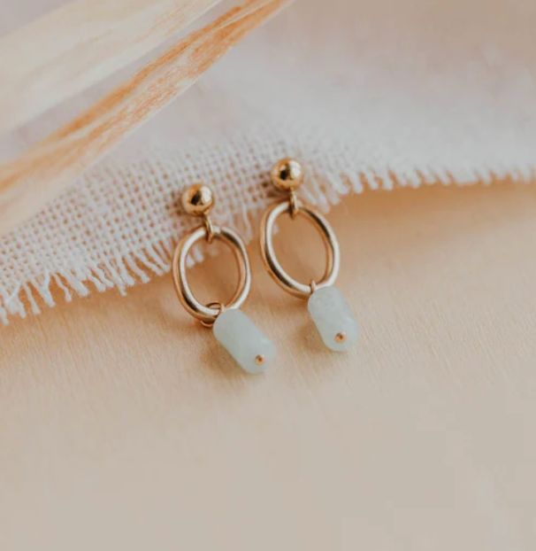 Hello Adorn Lotus Saltwater Drops Earrings Hello Adorn Lotus Saltwater Drops Earrings