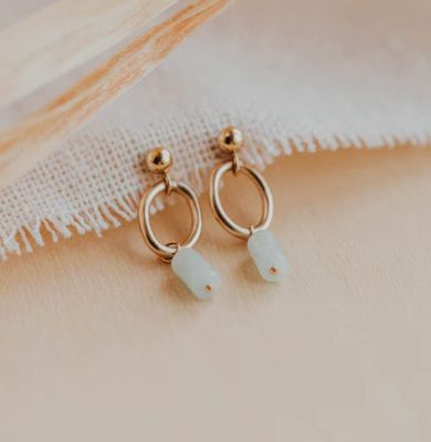Hello Adorn Lotus Saltwater Drops Earrings Hello Adorn Lotus Saltwater Drops Earrings
