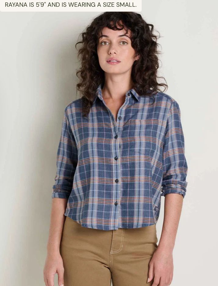 Toad &amp; Co W's Re-Form Flannel Boxy LS Shirt