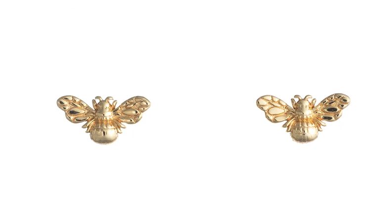 Bronwen Tiny Charm Post Humble Bee Earrings