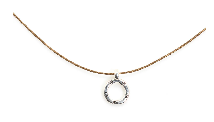 Bronwen Tiny Charm Open Ring Necklace Bronwen Tiny Charm Open Ring Necklace