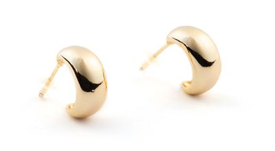 Bronwen Vintage Hoop Post Earrings