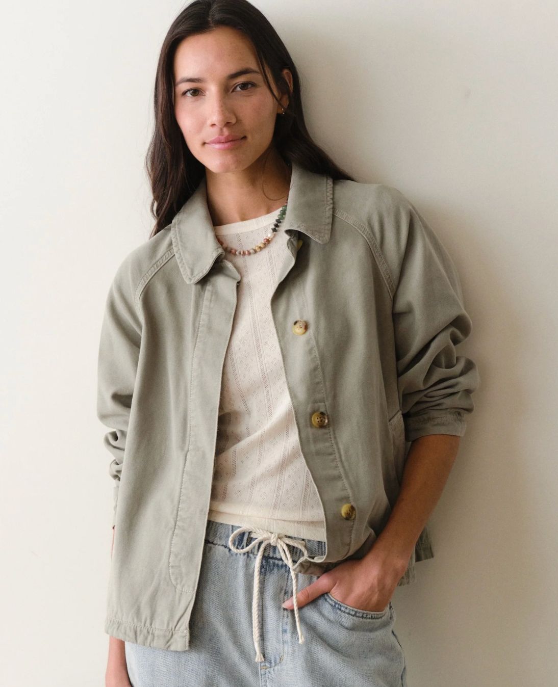Marine Layer W's Olivia Cropped Trench