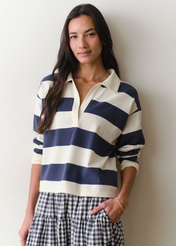 Marine Layer W's Luxe Sueded Polo Tee