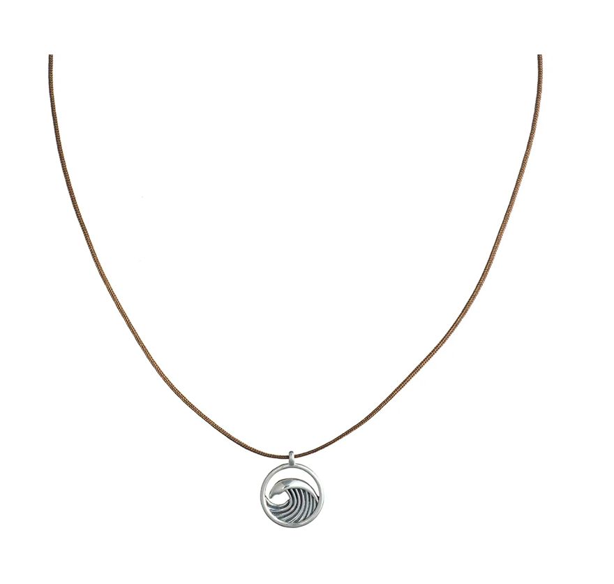 Bronwen Tiny Charm Wave Necklace