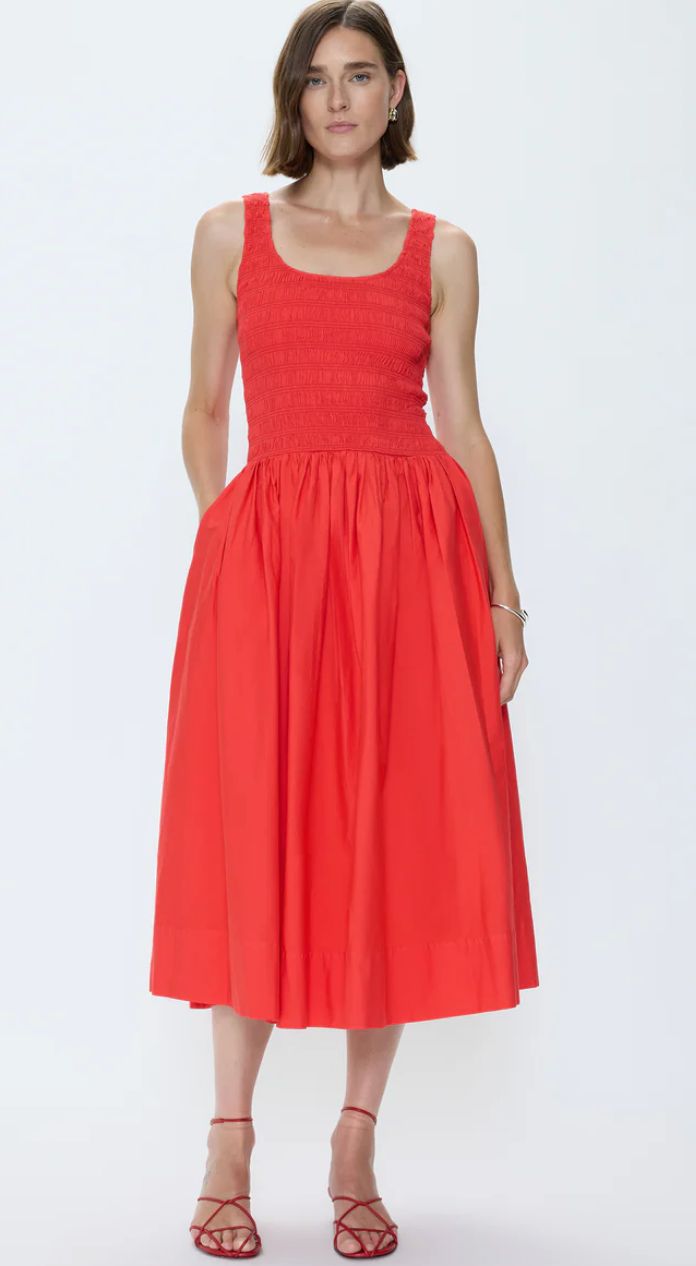 PIstola Alessia Smocked Drop Waist Dress