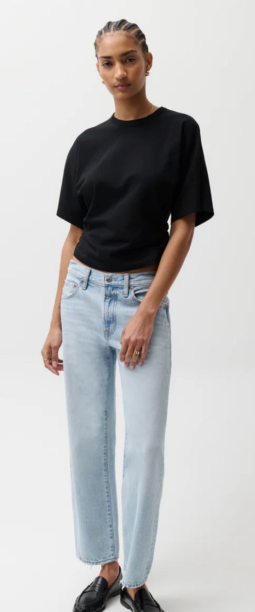 Pistola Lexi Mid Rise Bowed Straight
