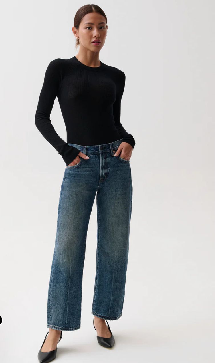 Pistola Lexi Mid Rise Bowed Straight