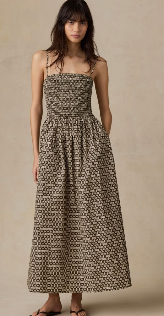 Faherty W's Coastal Poplin Lucia Dress
