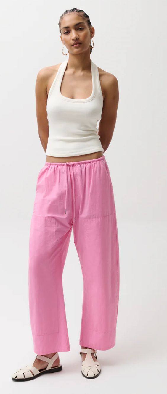 Pistola Theo Drawstring Poplin Pant