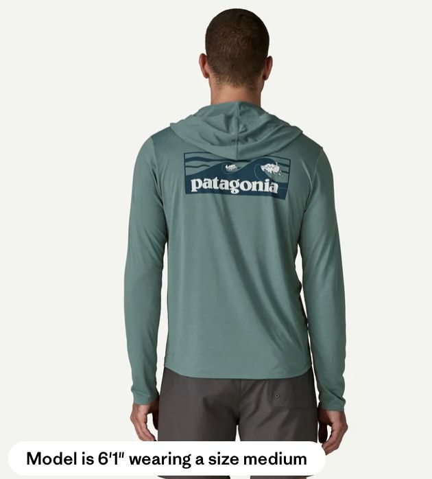 Patagonia M's Cap Cool Daily Hoody-Boardshort logo