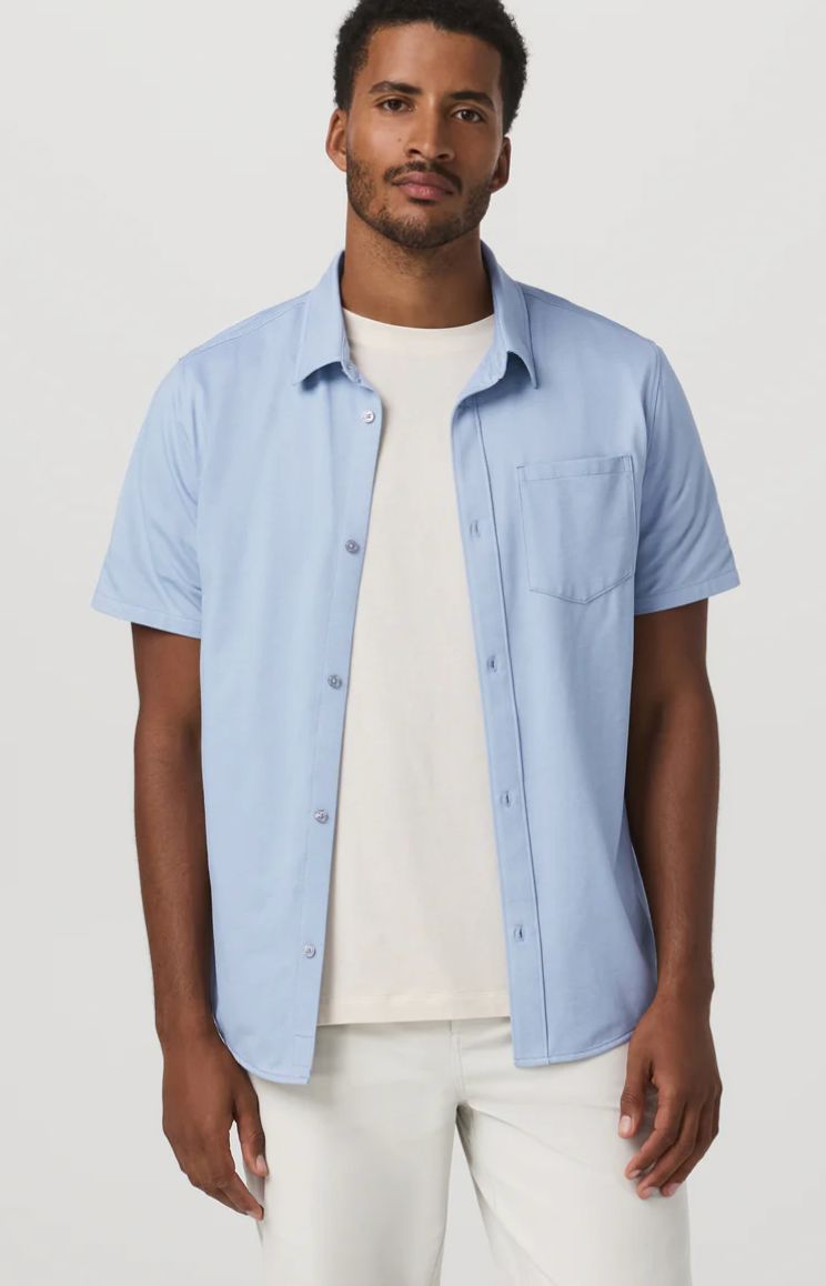 Vuori M's S/S Knit Oxford Button Down Vuori M's S/S Knit Oxford Button Down