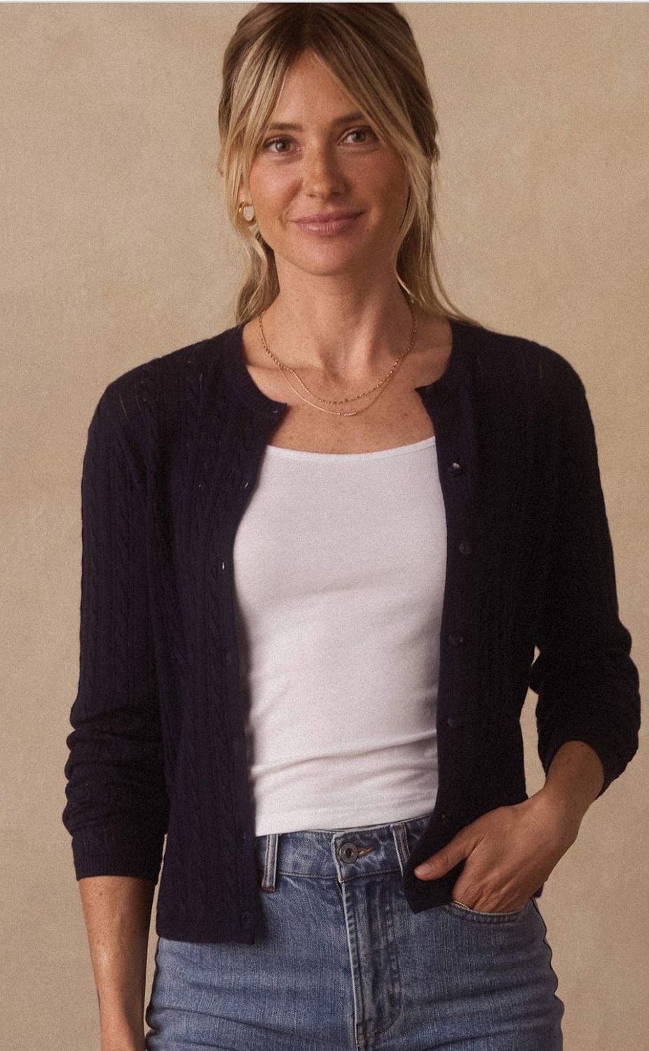 The Normal Brand W's Ravello Fine Gauge Cardigan