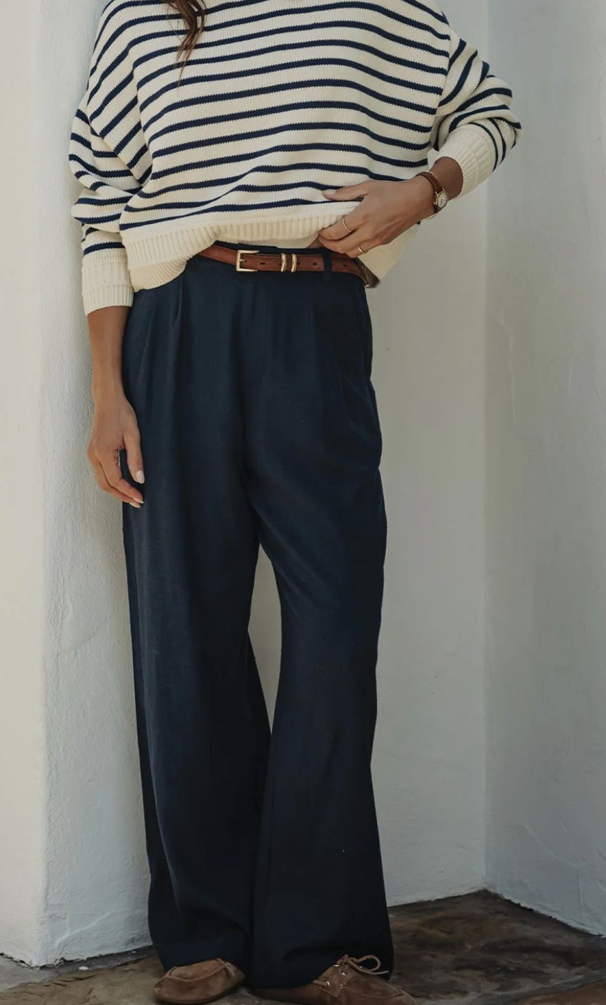 The Normal Brand Leukos Linen Blend Trouser