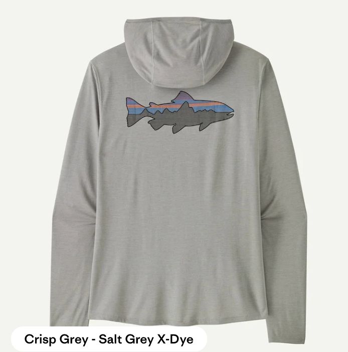 Patagonia M's Cap Cool Sun Hoody; Fitz Roy Trout Patagonia M's Cap Cool Sun Hoody; Fitz Roy Trout