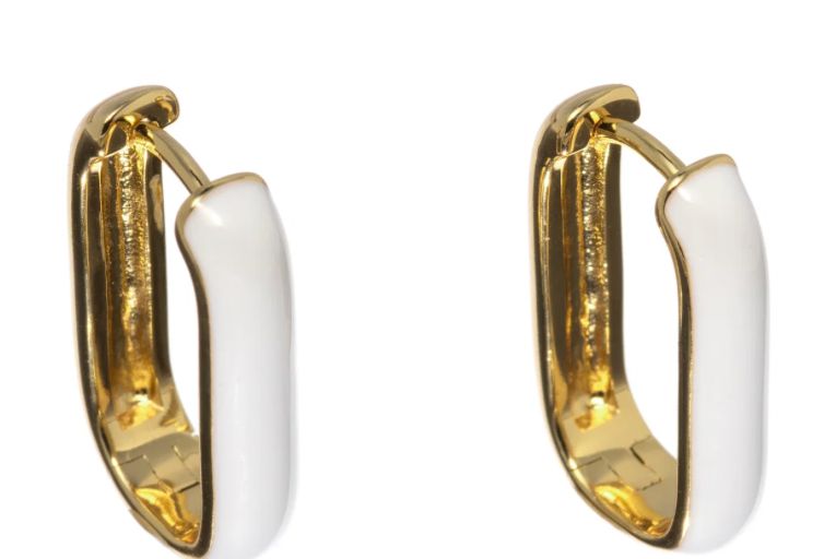 Bronwen Enamel Mosaic Hoops