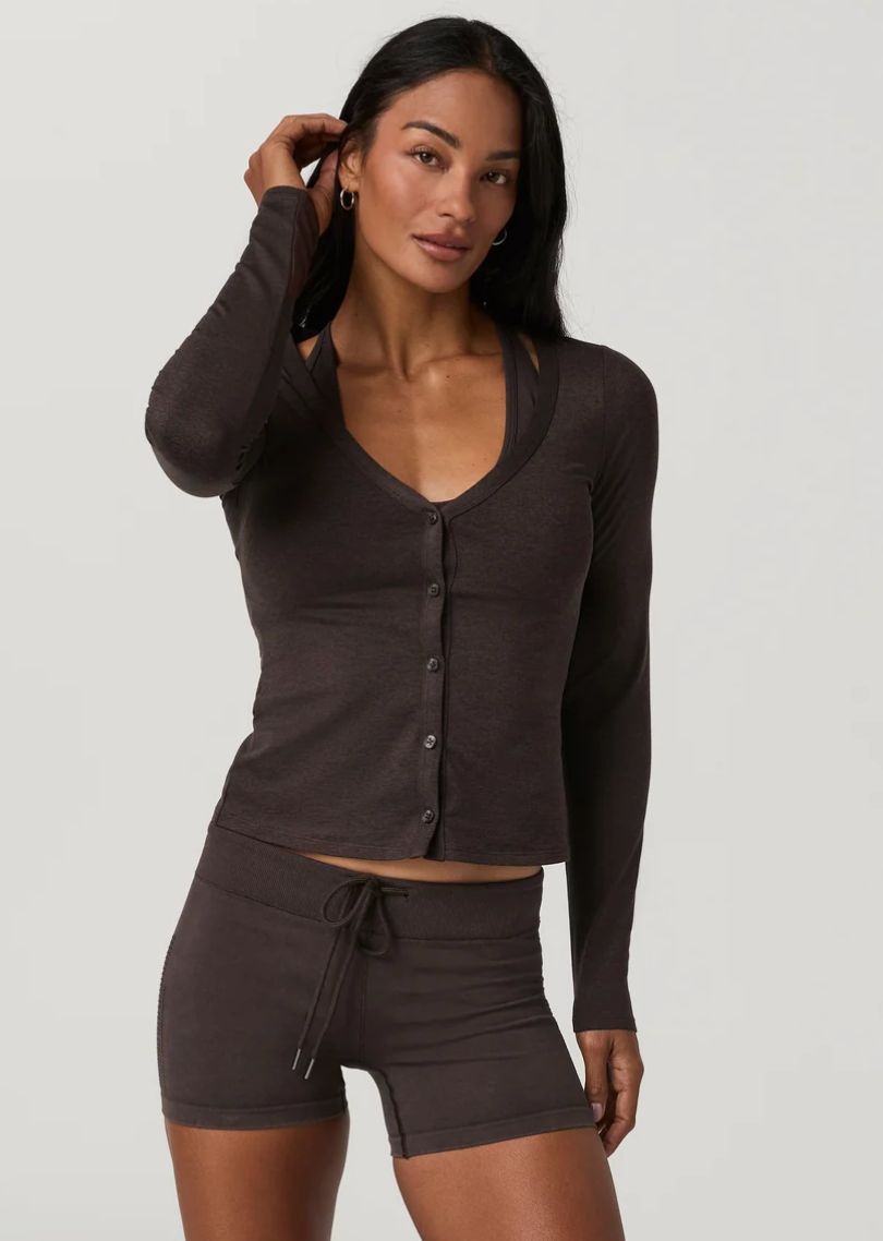 Vuori W's L/S Halo V-Neck Cardigan