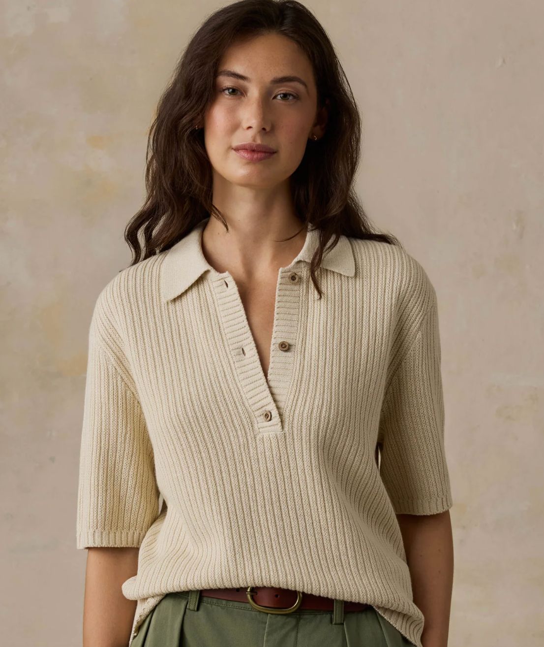 Faherty Miramar Linen SS Polo