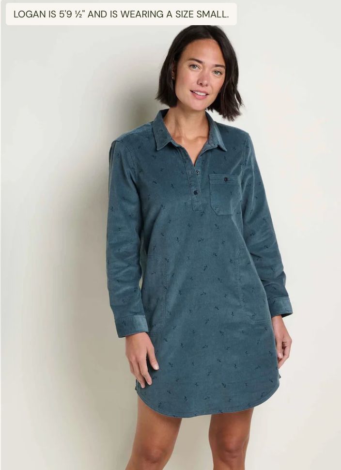 Toad &amp; Co. W's Scouter Cord Popover LS Dress