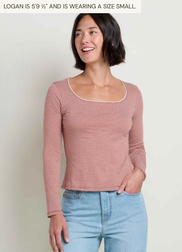 Toad &amp; Co. W's Rosalie Square Neck LS Tee