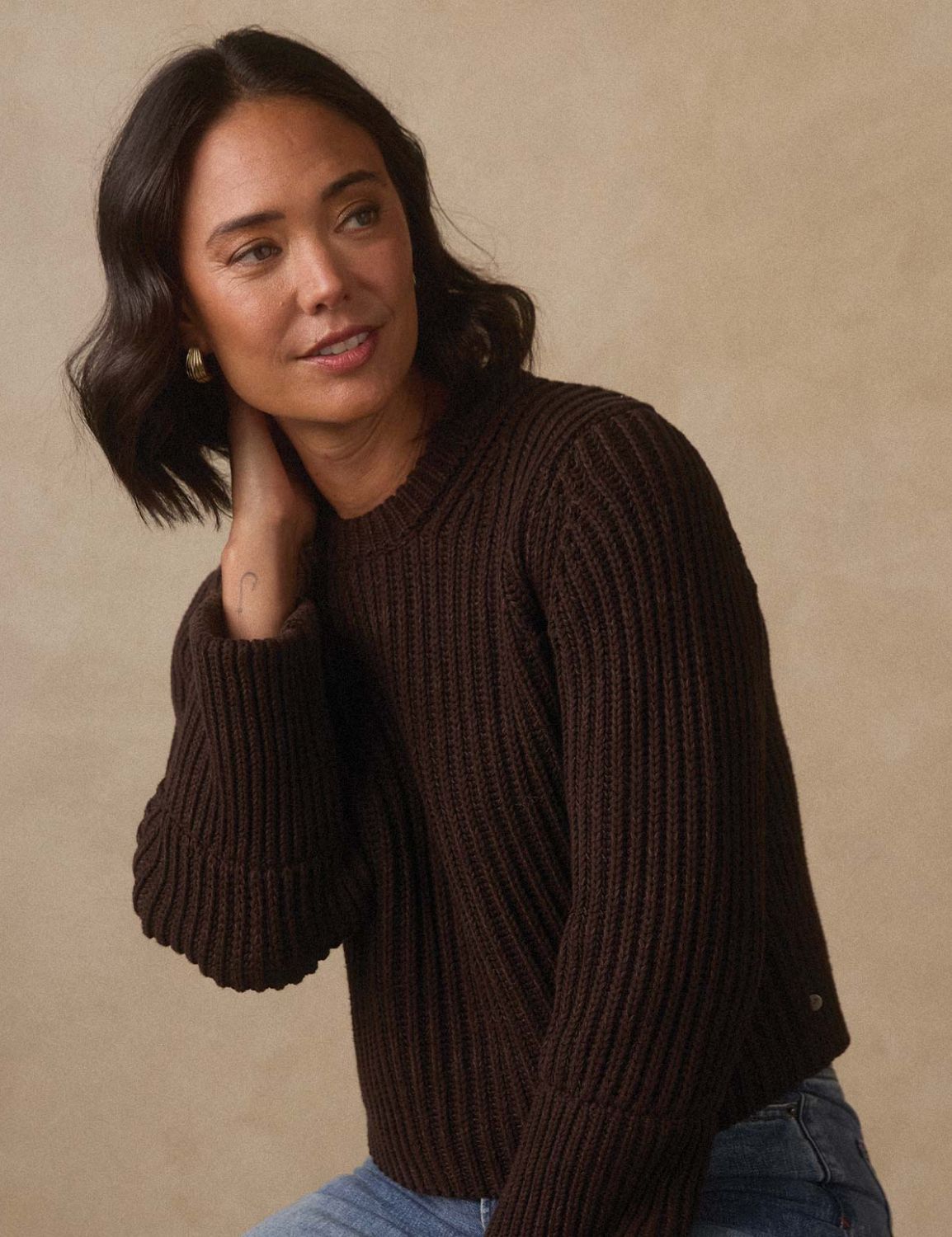 The Normal Brand Willow Marled Crewneck Sweater The Normal Brand Willow Marled Crewneck Sweater