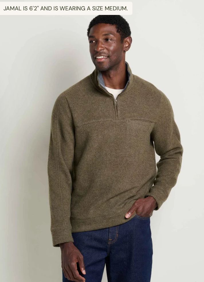 Toad &amp; Co. M's Kennicott 1/4 Zip Pullover