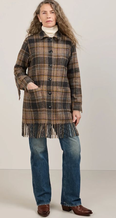 Pendleton W's Jolene Fringe Wool Jacket