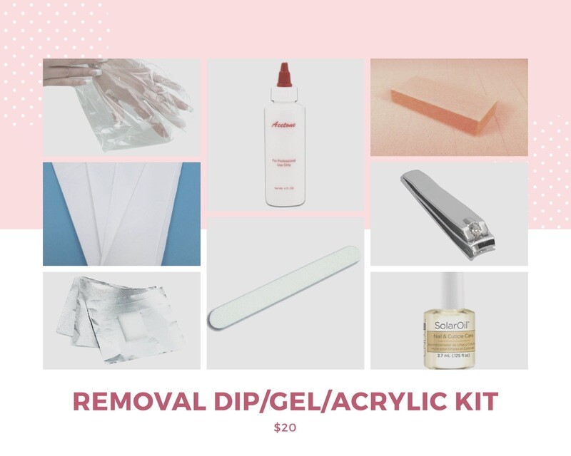 REMOVAL DIP NAILS, ACRYLIC NAILS, GEL NAILS KIT