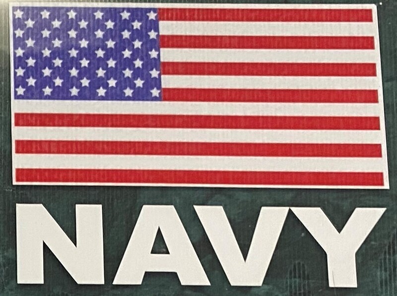 Decal: Navy + Flag