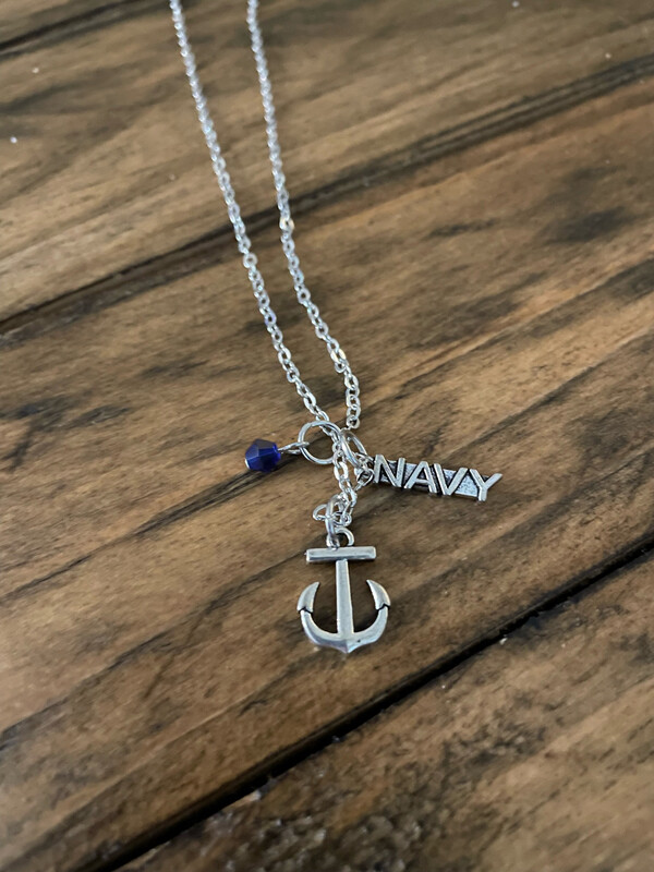 Necklace Navy & Anchor