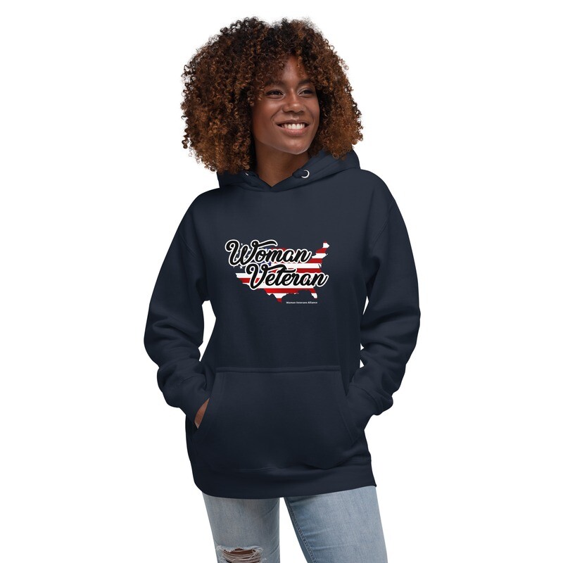 Woman Veteran Unisex Hoodie