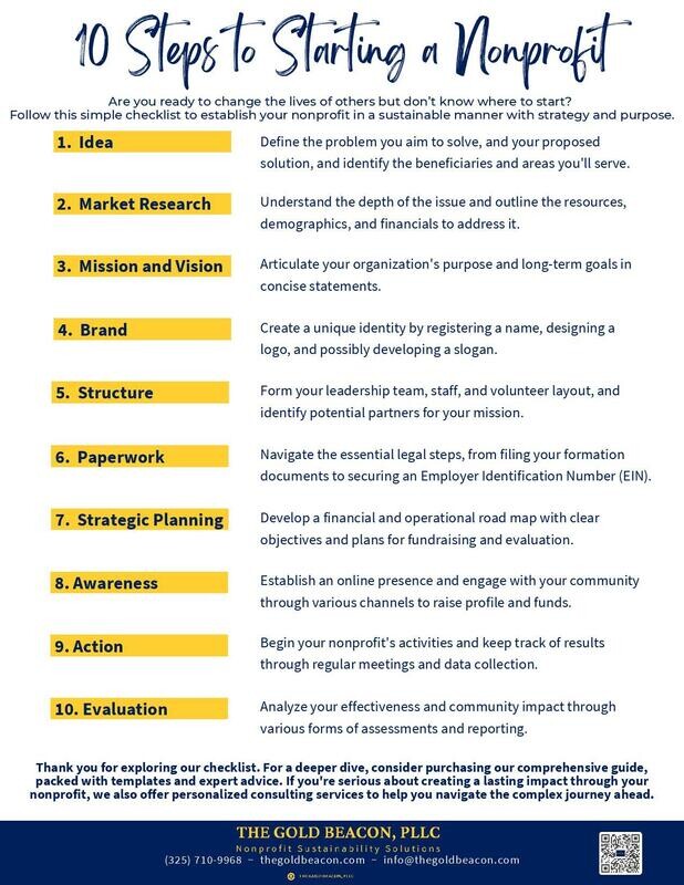 10 Steps to Starting a Non-Profit