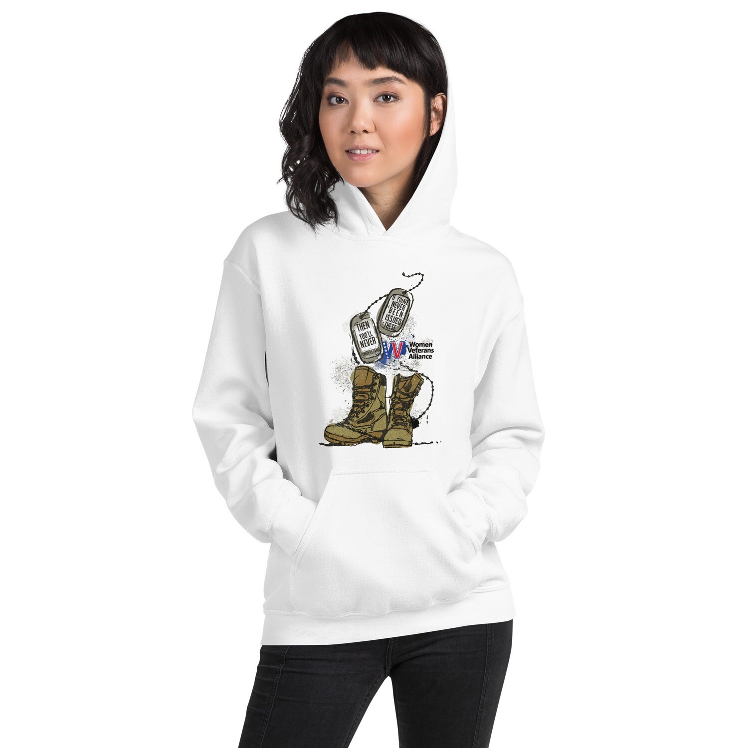 White Boots & Tags Unisex Hoodie