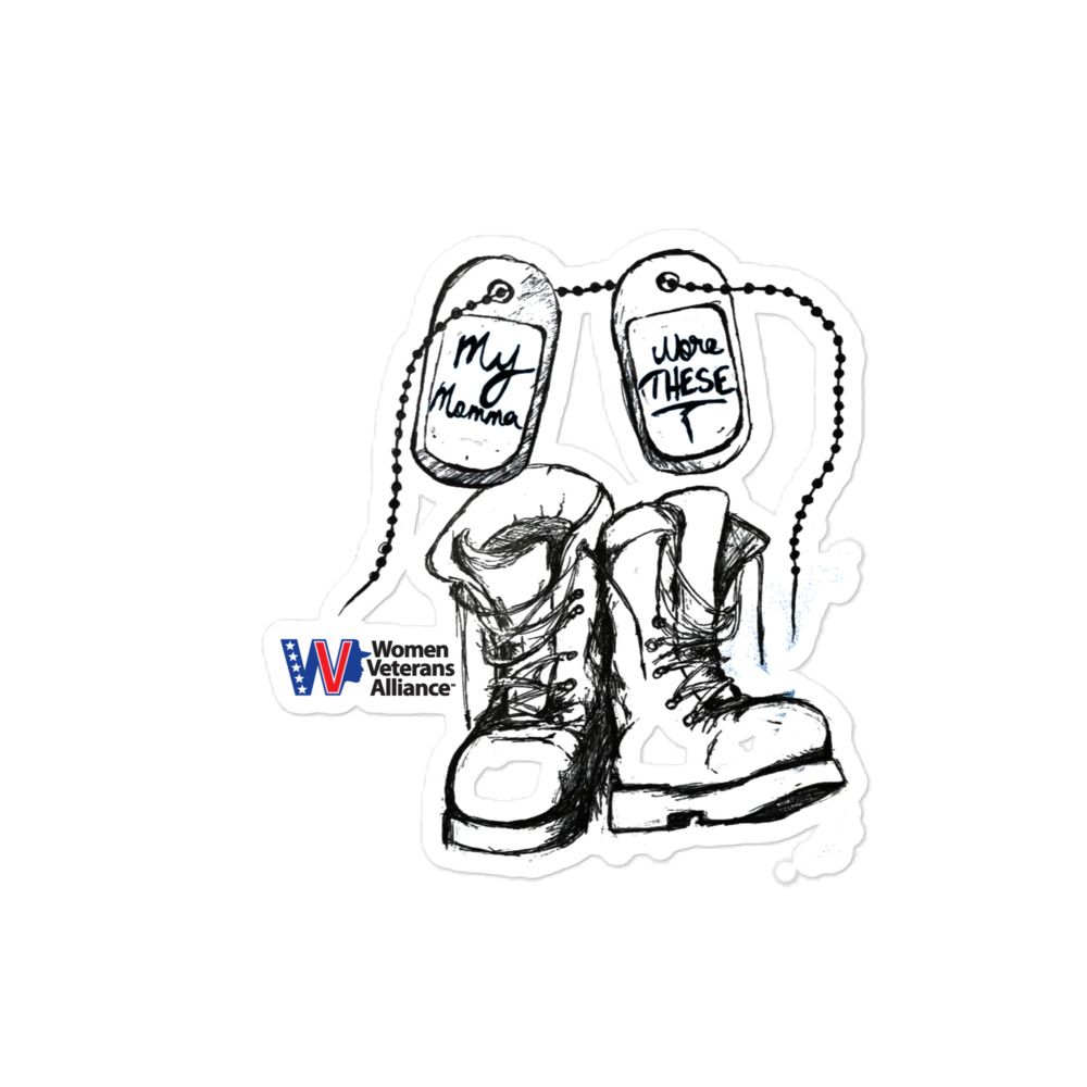 WVA My Momma Wore These Kiss-Cut Sticker