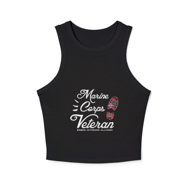 Marine Corps Women's micro rib racer tank top