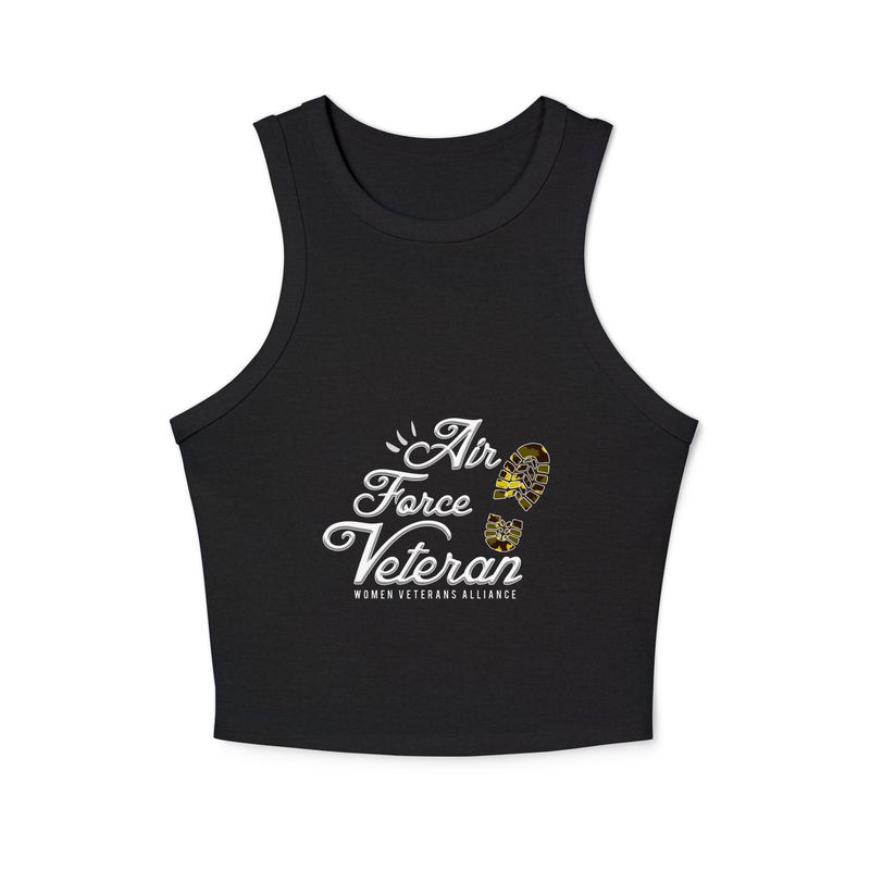 Air Force Women's micro rib racer tank top