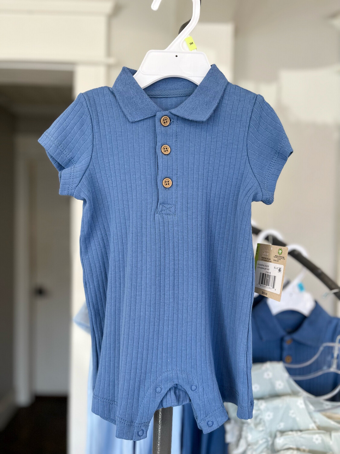 Ollie Polo Romper, Size: 3m