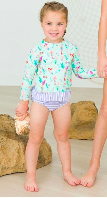 Mermaid Princess Rashguard Bikini