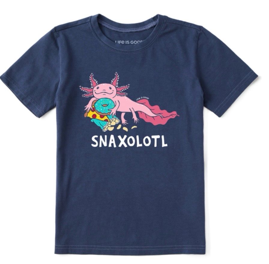 Life Is Good Snaxolotl Tee