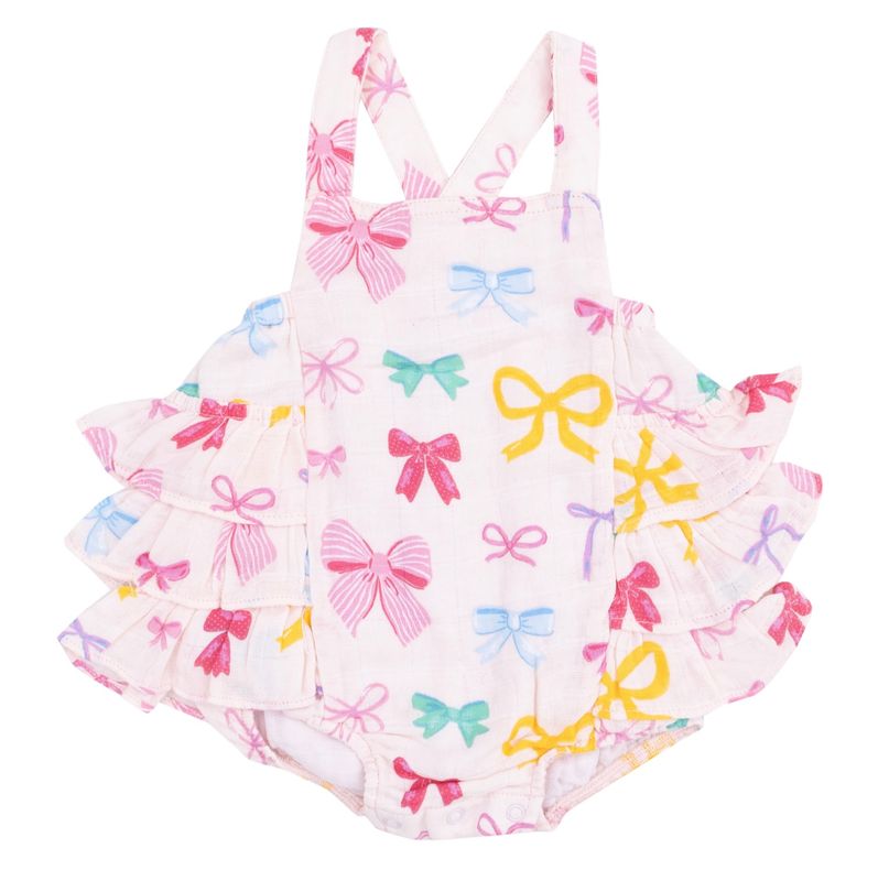 Colorful Bows Ruffle Sunsuit