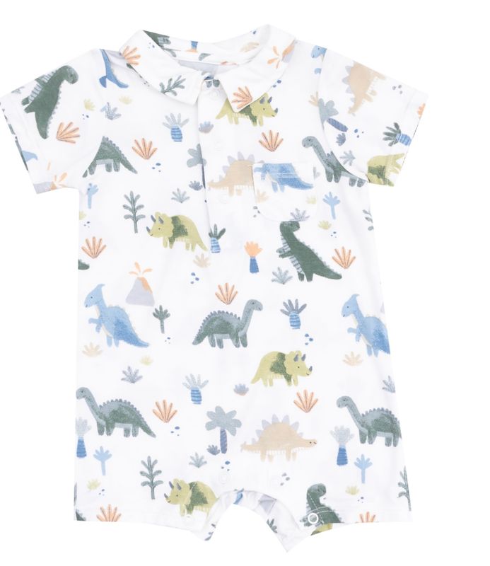 Soft Dino Polo Romper